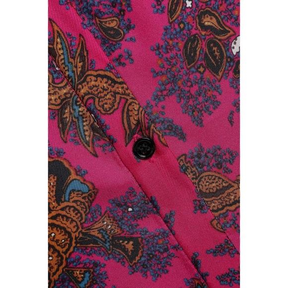 NWOT Sandro Printed Silk-Twill Shirt - Picture 5 of 5
